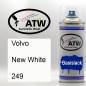 Preview: Volvo, New White, 249: 400ml Sprühdose, von ATW Autoteile West.